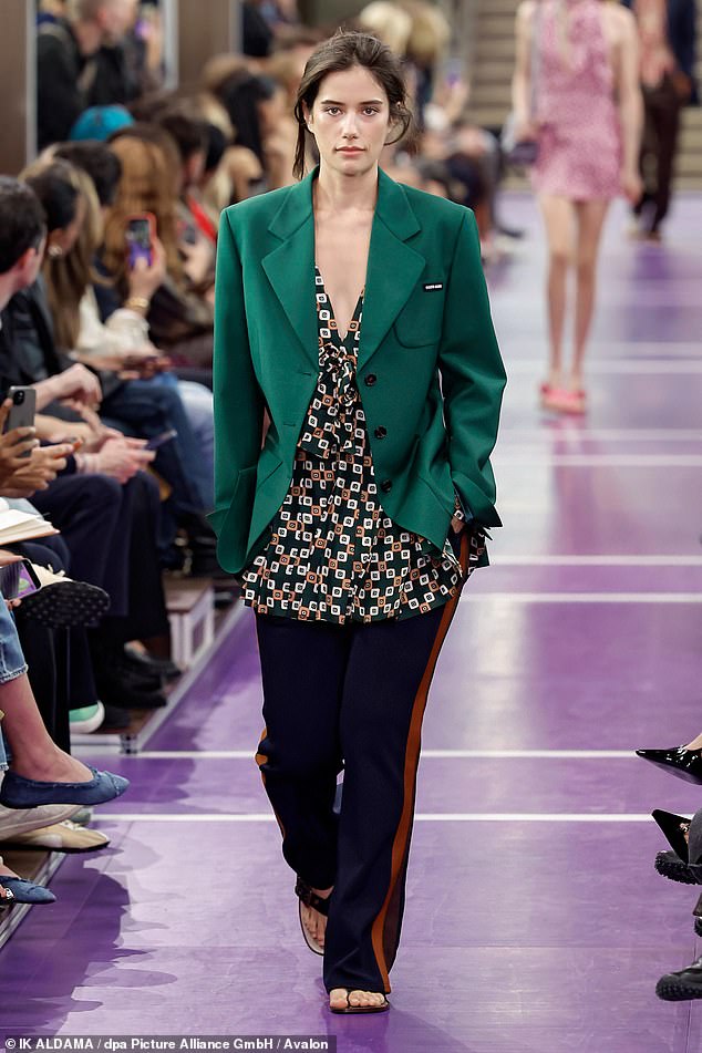 Ella Bleu Travolta, 26, makes Miu Miu runway debut at PFW