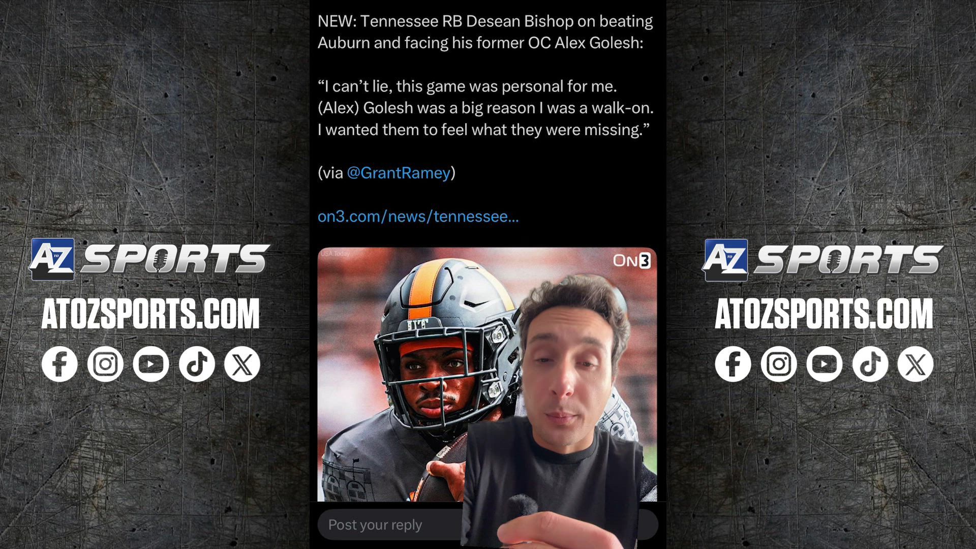 Tennessee's Desean Bishop just had his revenge game