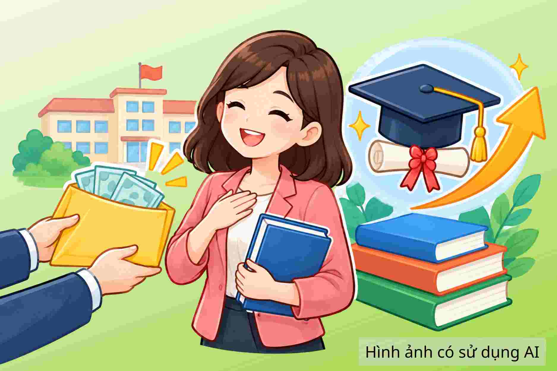 Giải đáp về việc giáo viên được truy lĩnh học phí đào tạo nâng chuẩn