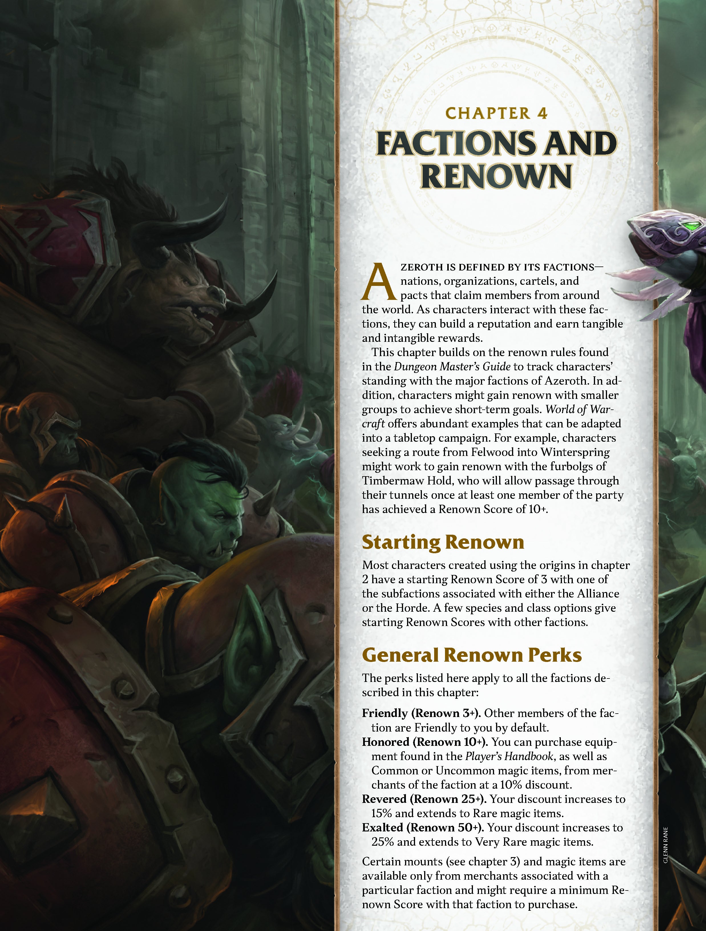 Dungeons and Dragons: World of Warcraft – Sample pages