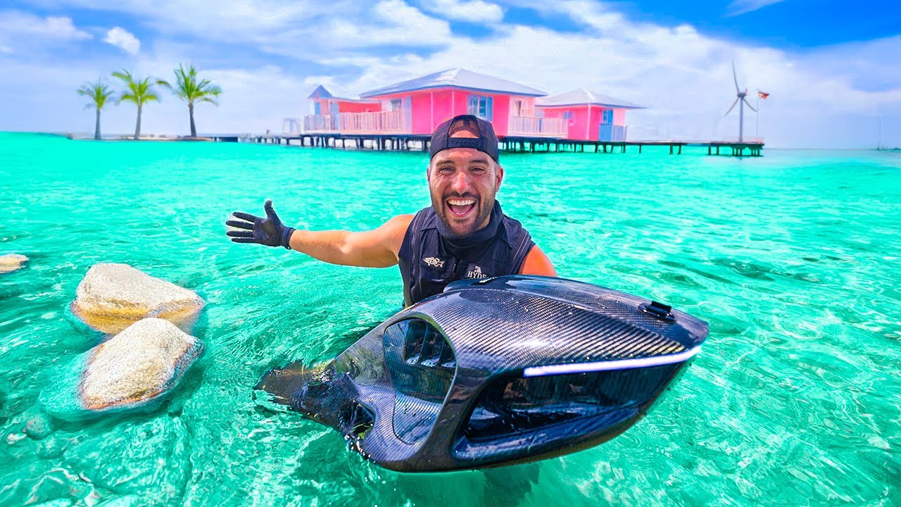 Underwater jetpack fishing challenge