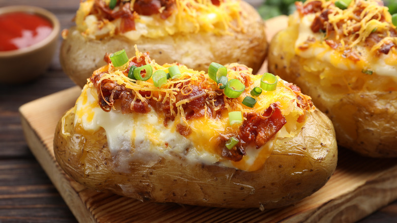 For extra-creamy baked potatoes, never skip this step before baking