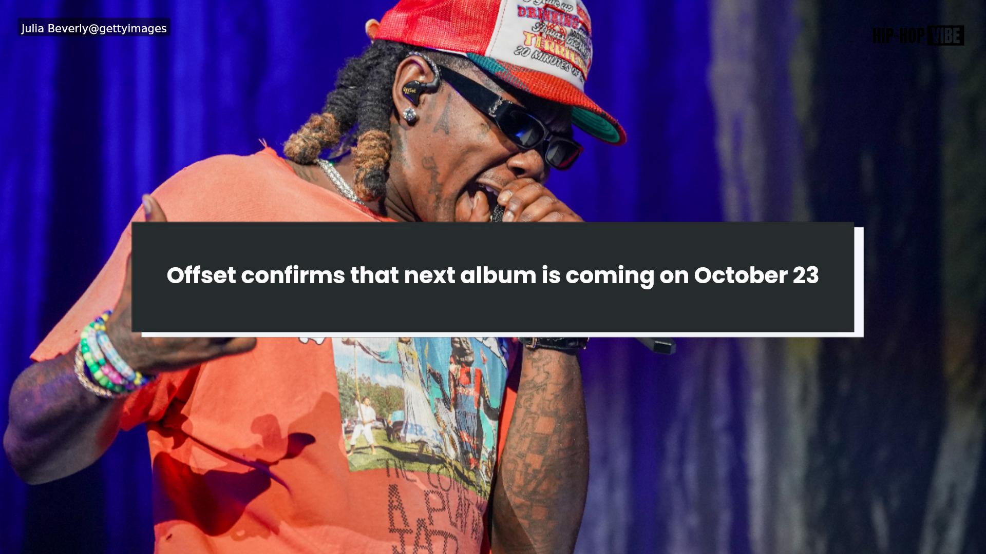 Offset confirms that next album is coming on October 23