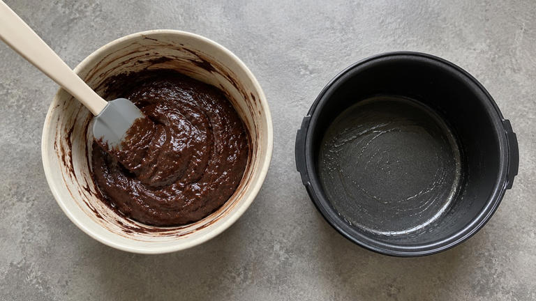 Skip the oven and make a brownie in your mini rice cooker