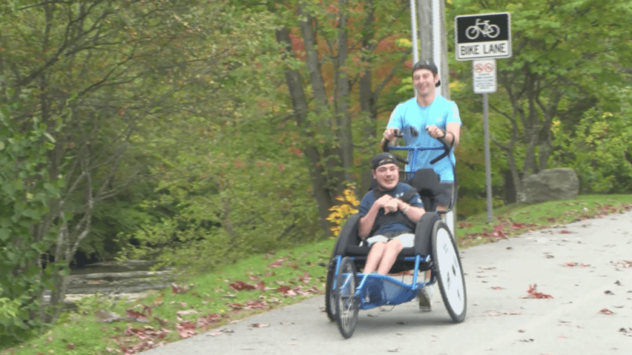 Best friends running toward their goals