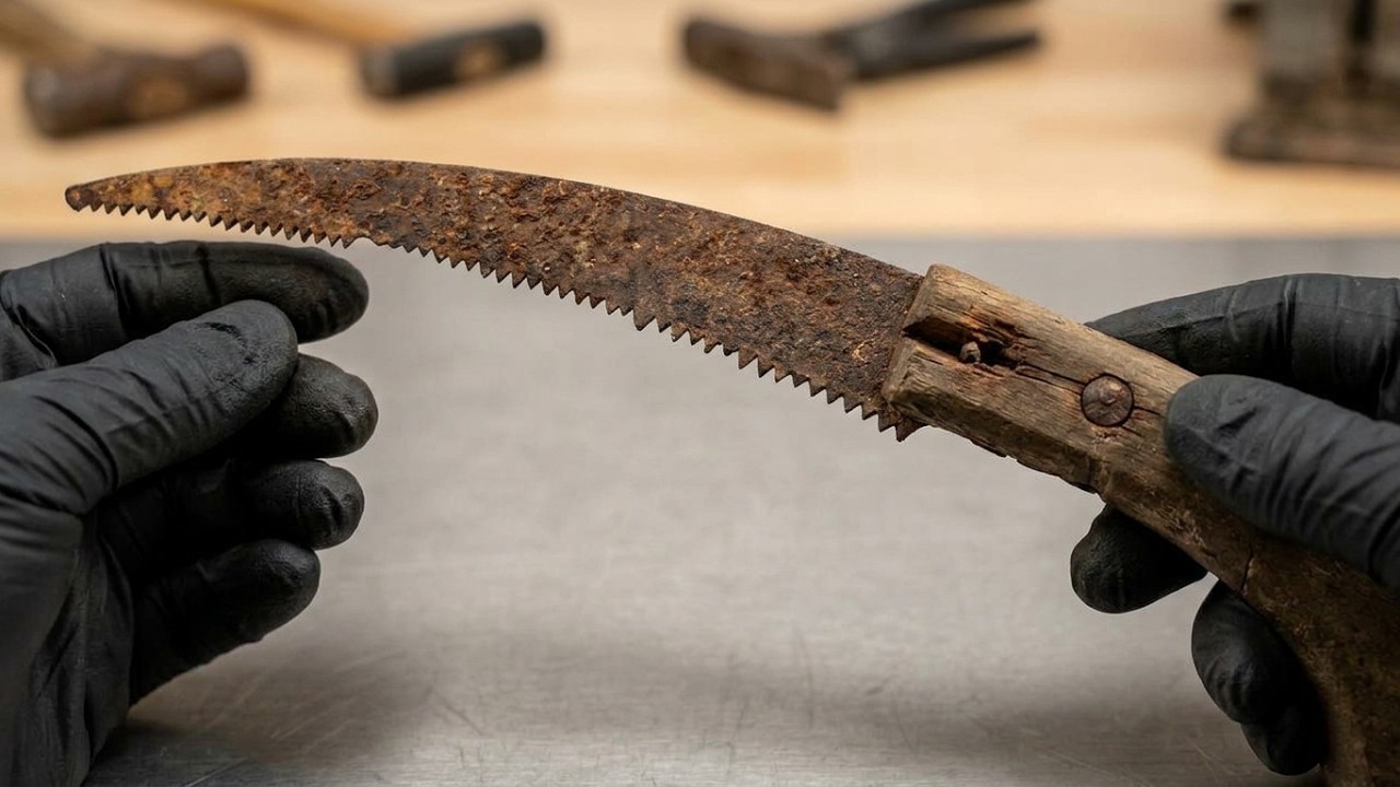 Watch me bring this rusty pruning saw back to life!