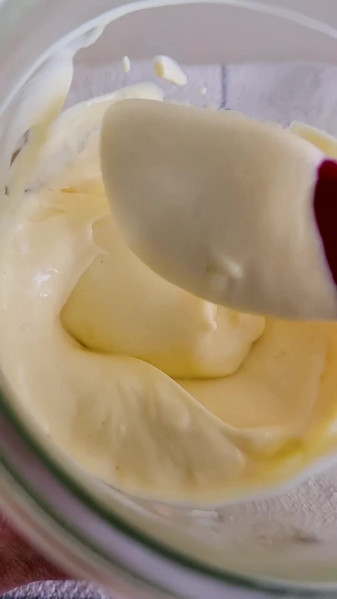 Homemade mayonnaise with boiled eggs