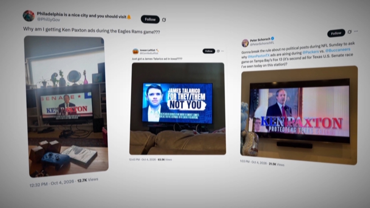 Somebody messed up, right? Texas Senate ads appeared during NFL games nationwide. Here's why.