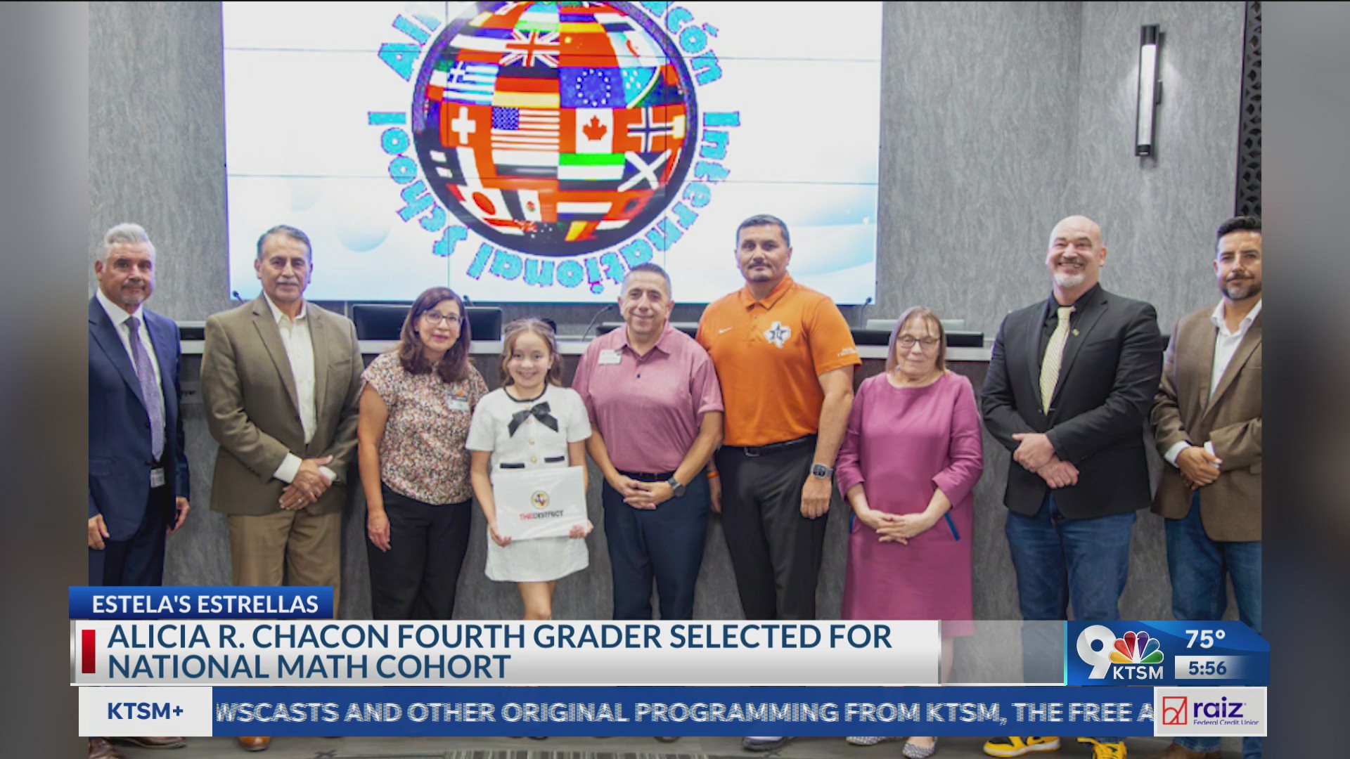 4th grader gets national math honor