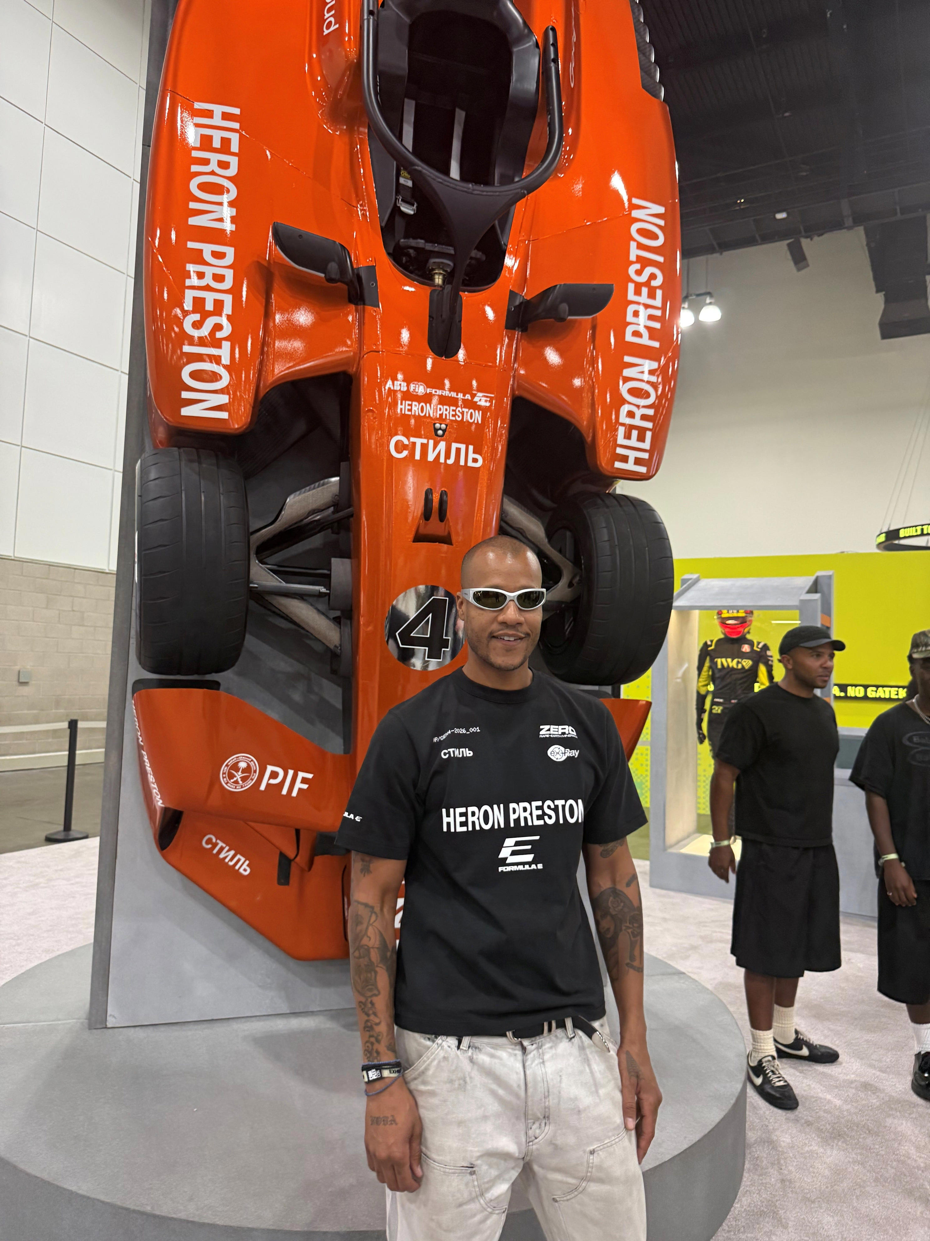 Formula E partners with Heron Preston to embrace sustainability, speed
