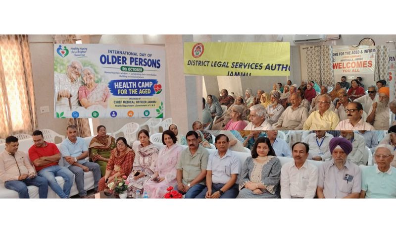 Free health check-up camp held for senior citizens at Vridh Ashram