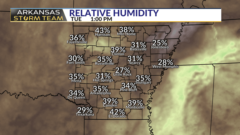 Arkansas Storm Team forecast: Wildfire danger, heat, & tropical development