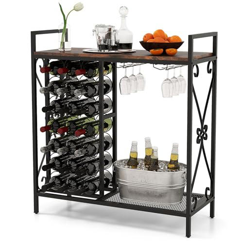 Amazon is selling a 21-bottle wine rack and serving station on sale for ...