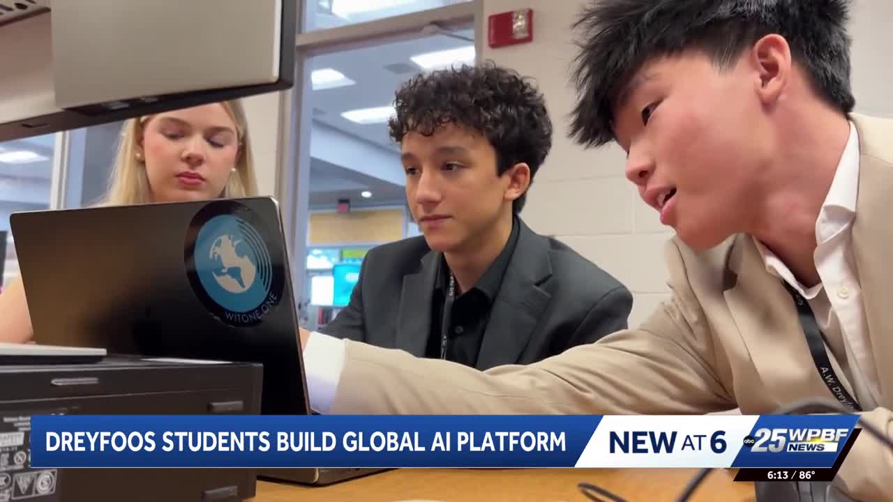 West Palm Beach high school seniors create award-winning AI platform to ...