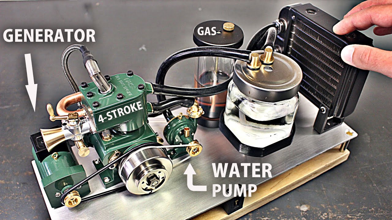 Building and running a 10cc Whippet model engine