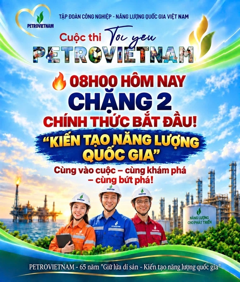 Khởi động cuộc thi Tôi yêu PETROVIETNAM chặng 2 - 'Kiến tạo năng lượng quốc gia'