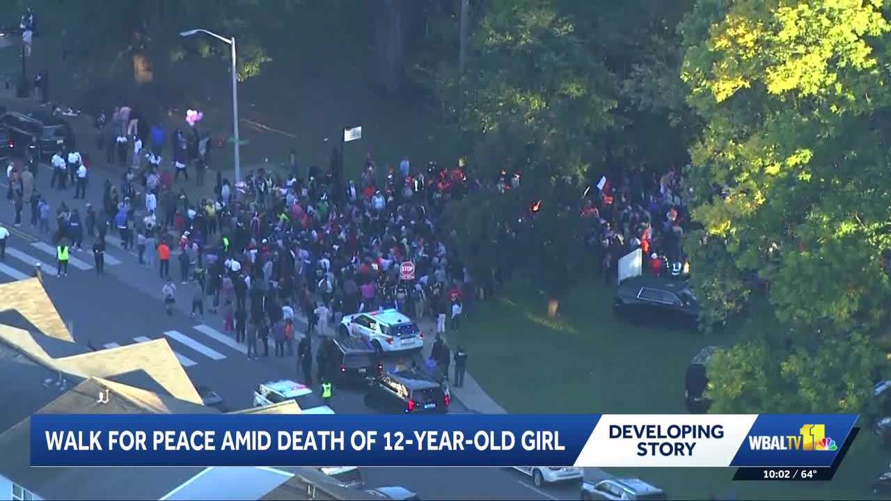Hundreds join Leon Day Park peace walk honoring 12-year-old girl