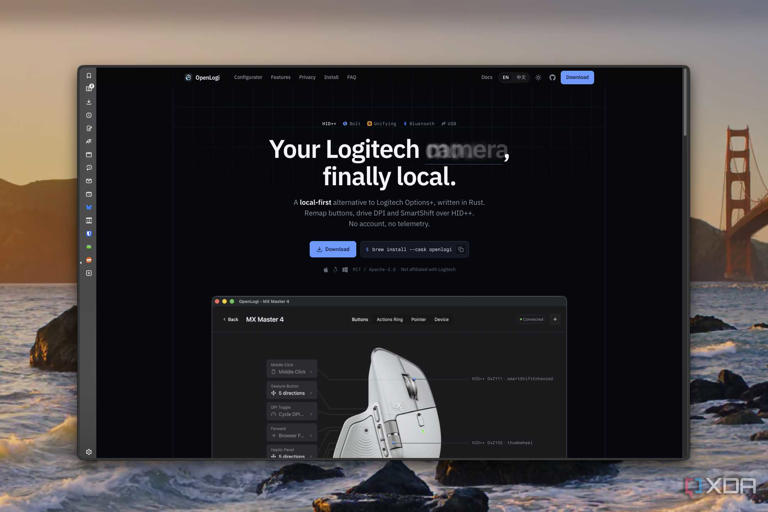 I ditched Logitech's official app for OpenLogi, and my MX Master 4 ...