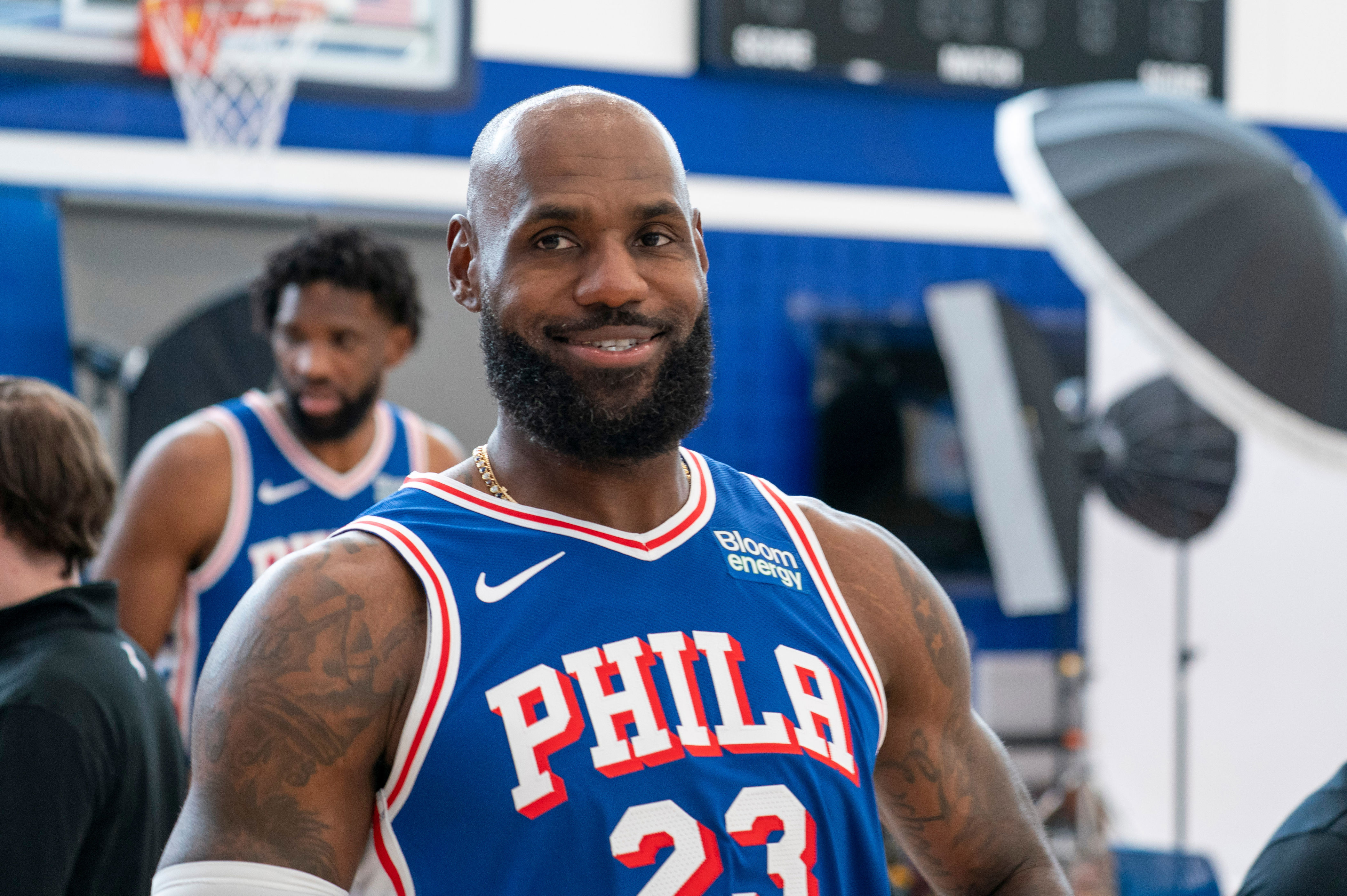 LeBron James sits out 76ers' preseason opener against Knicks. Embiid ...