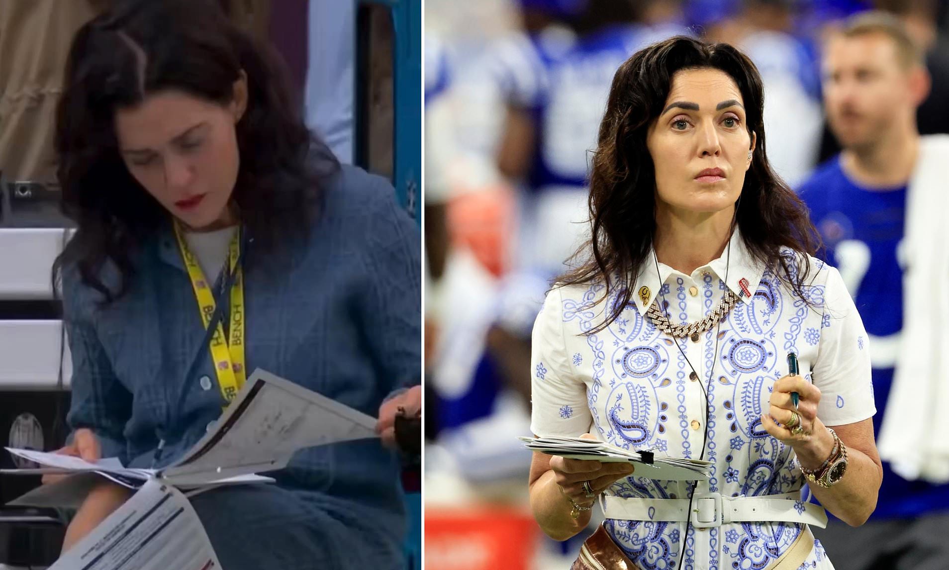 Colts owner Carlie Irsay called out for her 'performative' note-taking