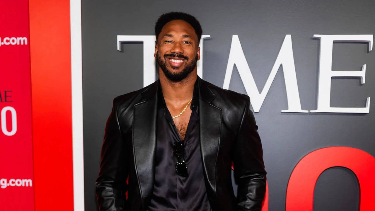 Myles Garrett’s field of fright: NFL star buys Cybertruck for Halloween ...
