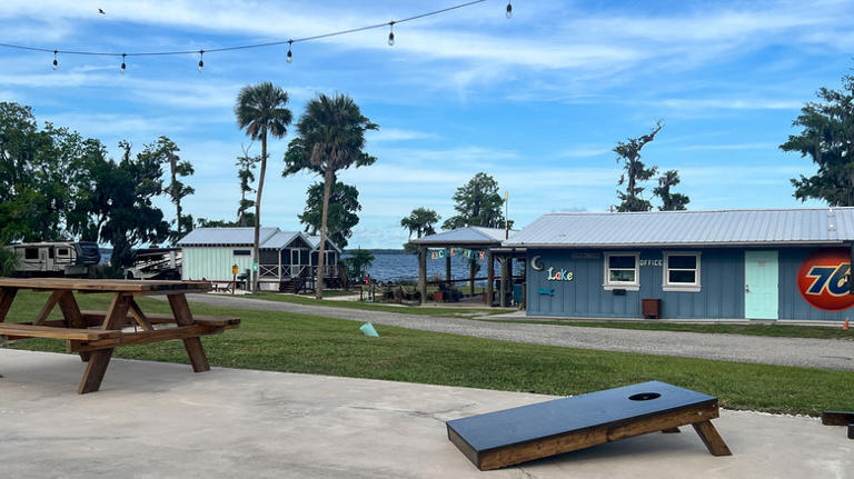 Florida's lakeside camp has resort-style amenities with cute cottages ...
