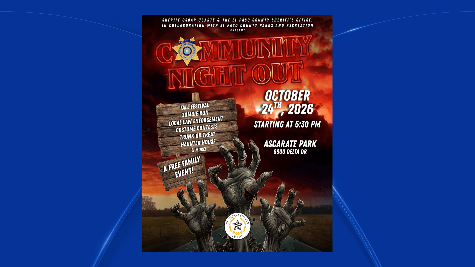 Community Night Out regresa con temática de Halloween y diversión familiar
