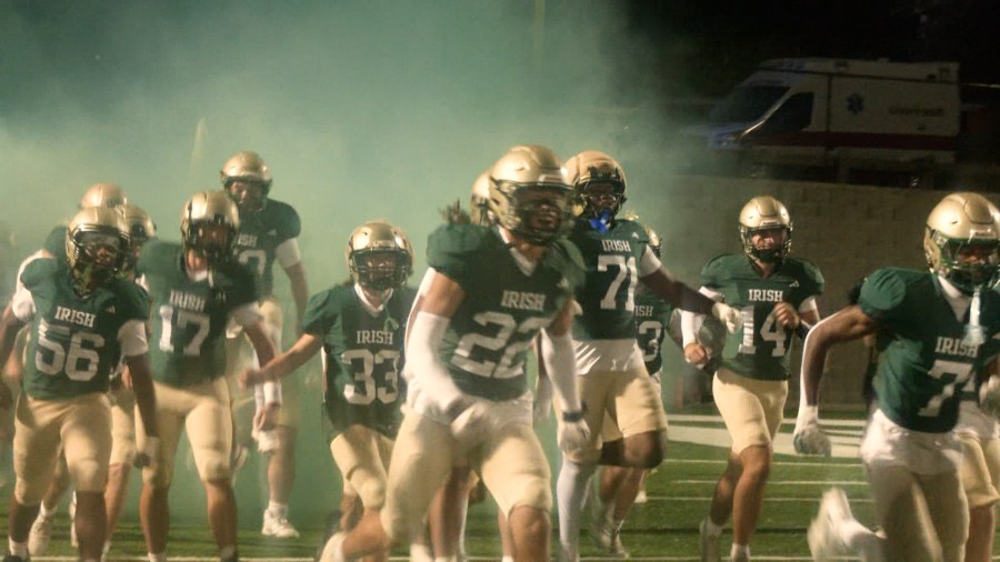 Game night live: Aquinas football prepares for Jefferson County