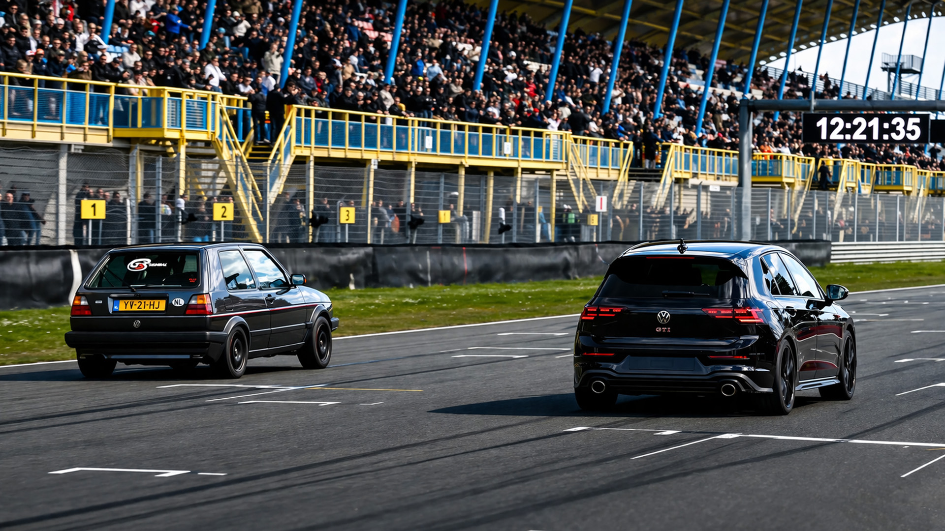 The Volkswagen Golf 2 VR6 turbo puts its power to the test