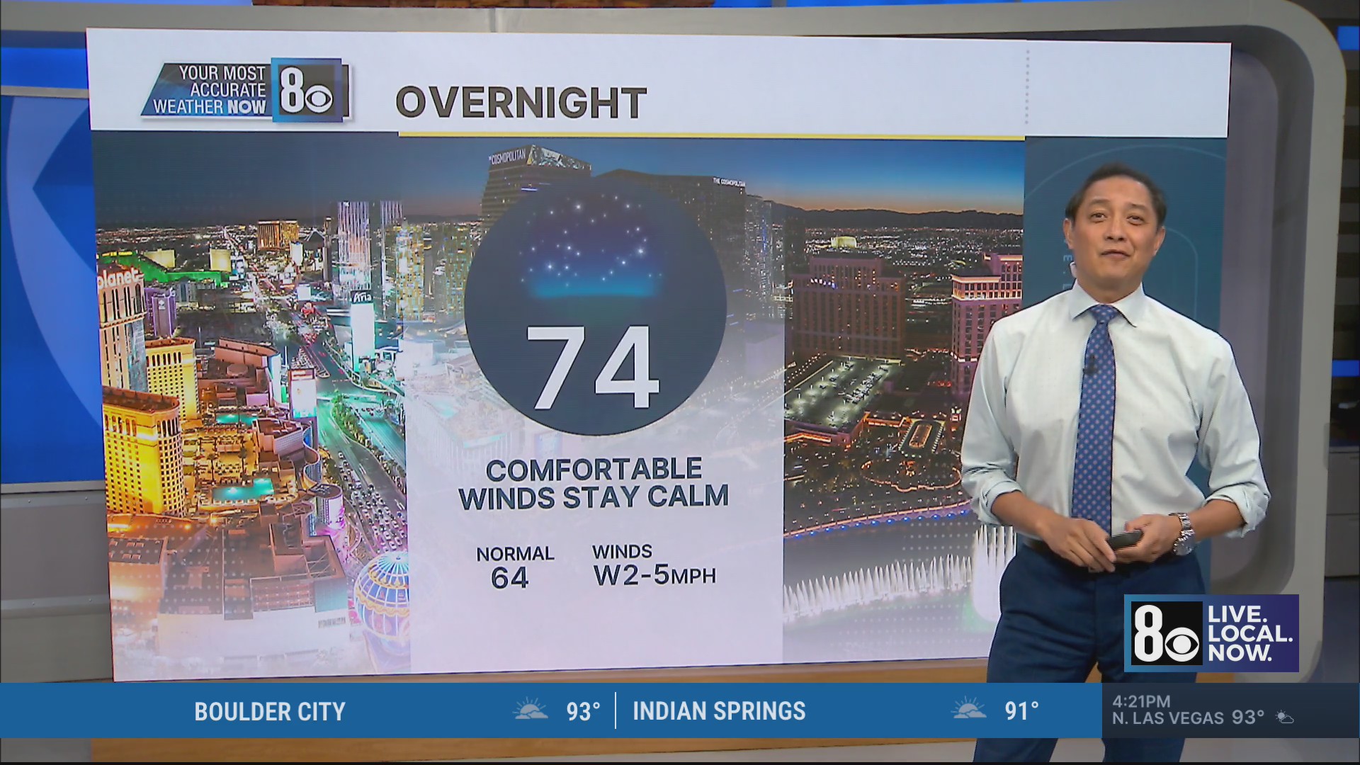 Las Vegas weather: Above normal temperatures continue