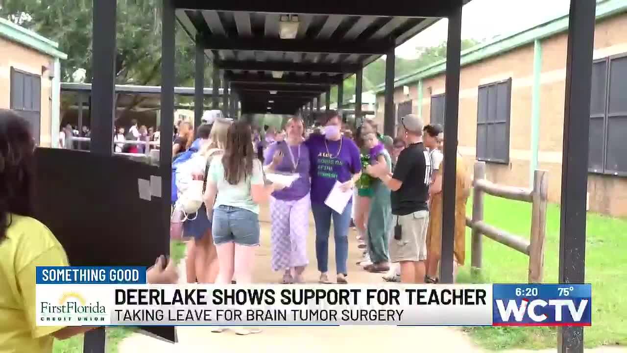 Something good: Deerlake shows support for teacher