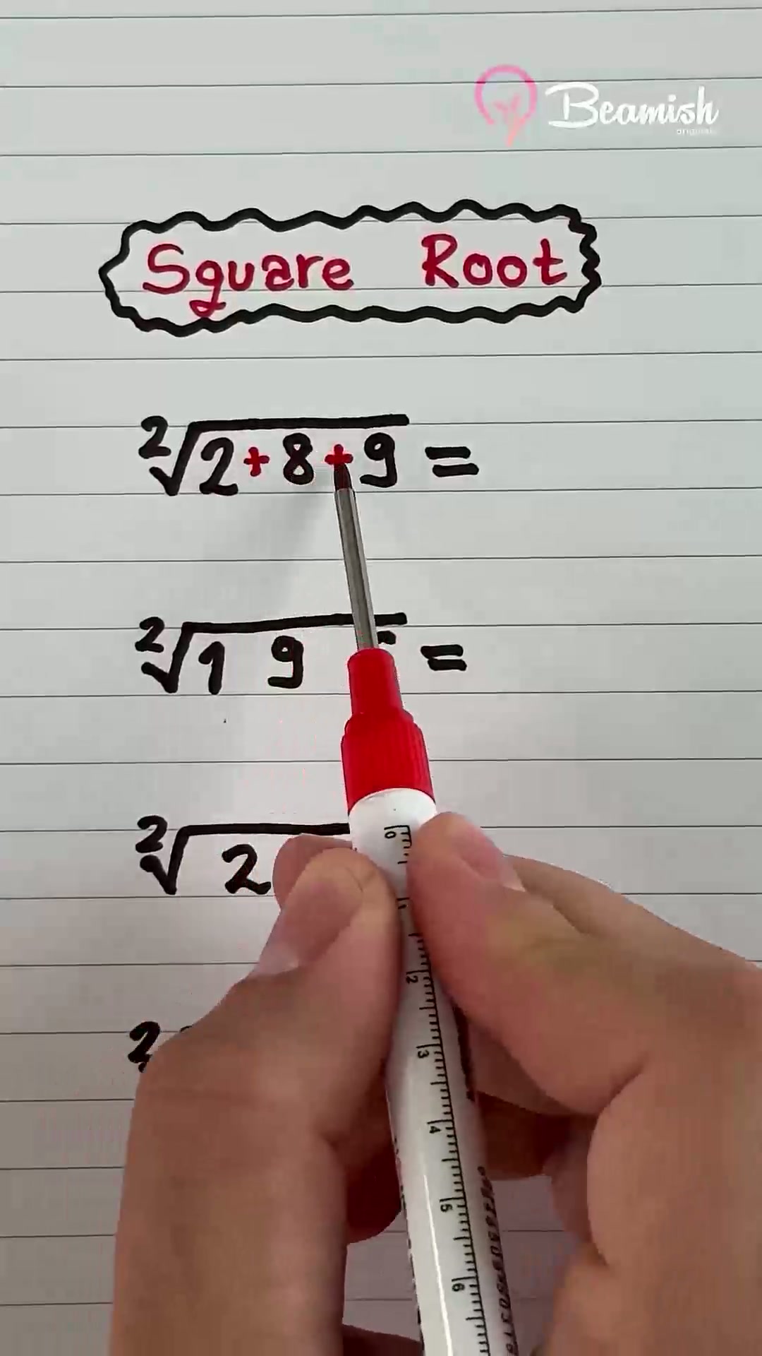 Creative square root calculation method #easy #root #calculation #mathtrick