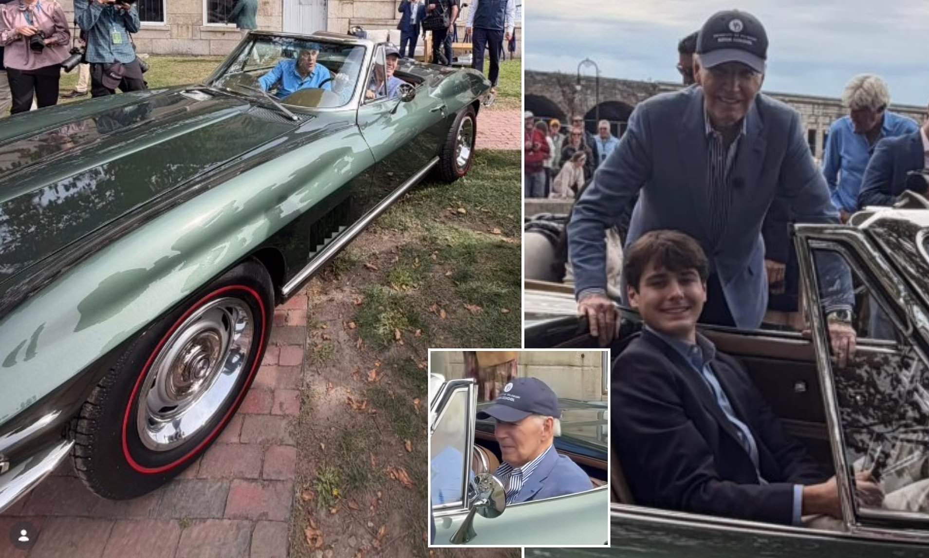 Visibly frail Joe Biden appears with Jay Leno to show off classic ...