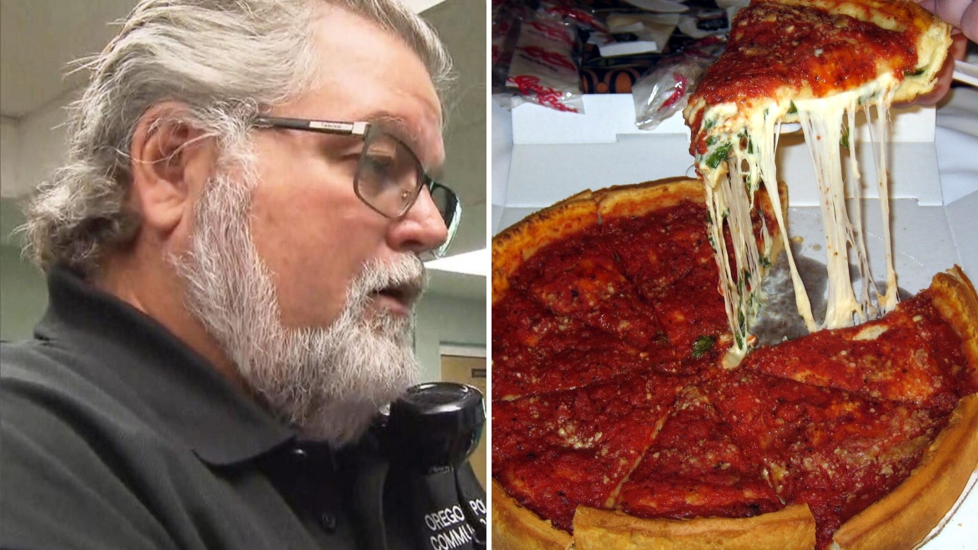 911 operator gets a strange call from a woman asking for a large pizza ...