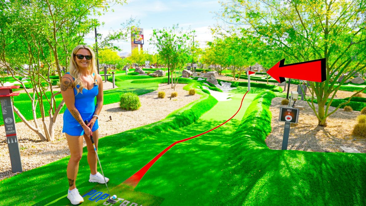 Tiger Woods mini golf course adventure