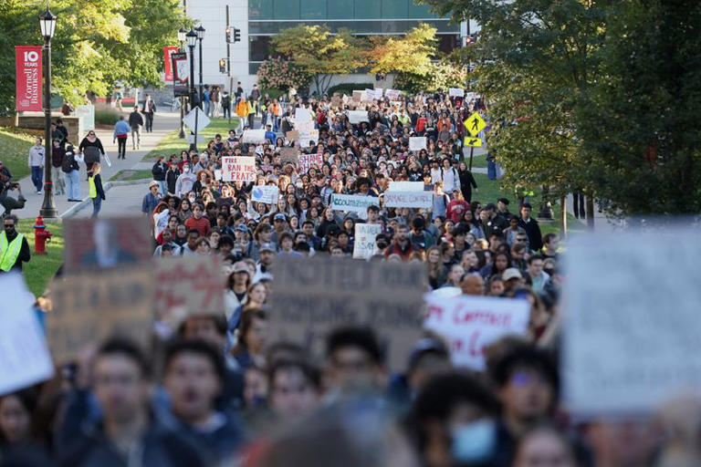 Cornell students stage anti-rape rally