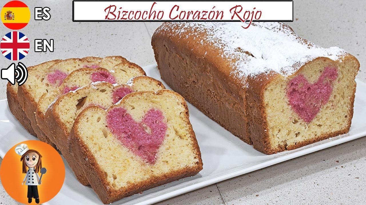 ¡Bizcocho sorpresa con corazón rojo que enamorará a todos!