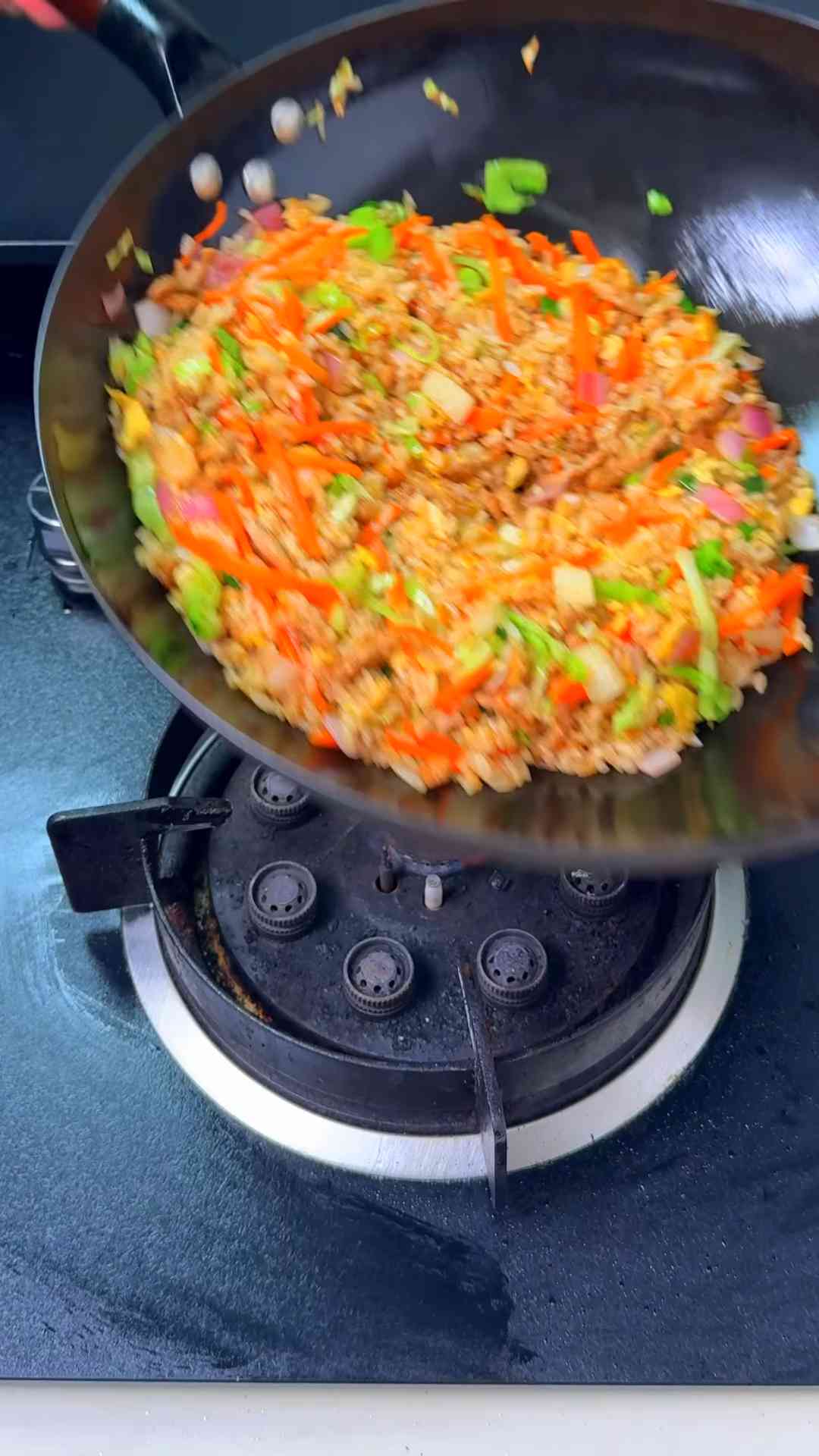 Classic pork and vegetable fried rice recipe