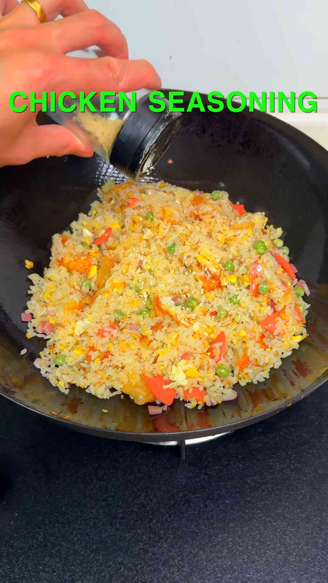 Sweet and Savory Egg Tart Fried Rice Experiment