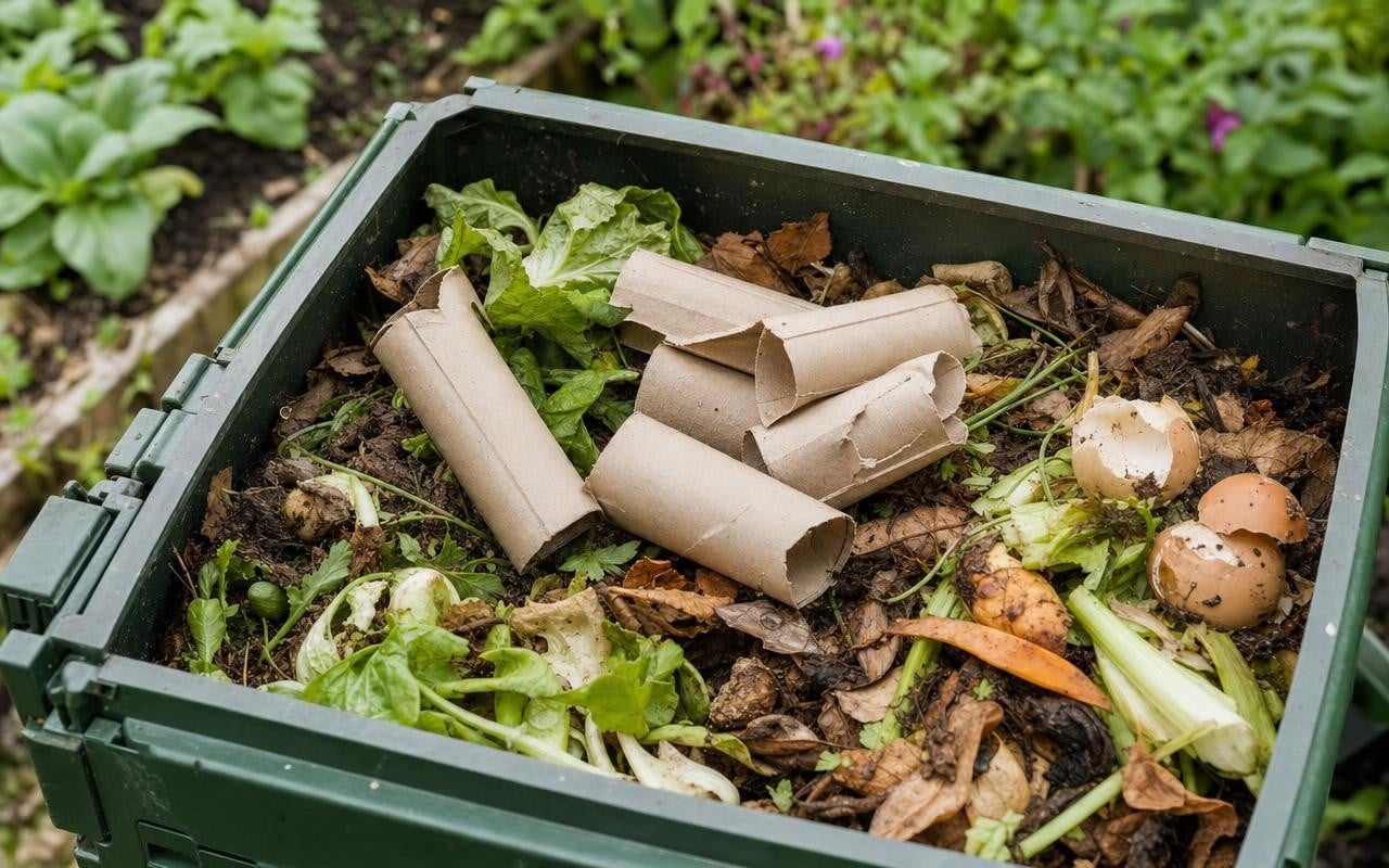 Peut-on mettre les rouleaux de papier toilette au compost