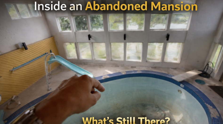 Inside an abandoned mansion we had to see what was left behind