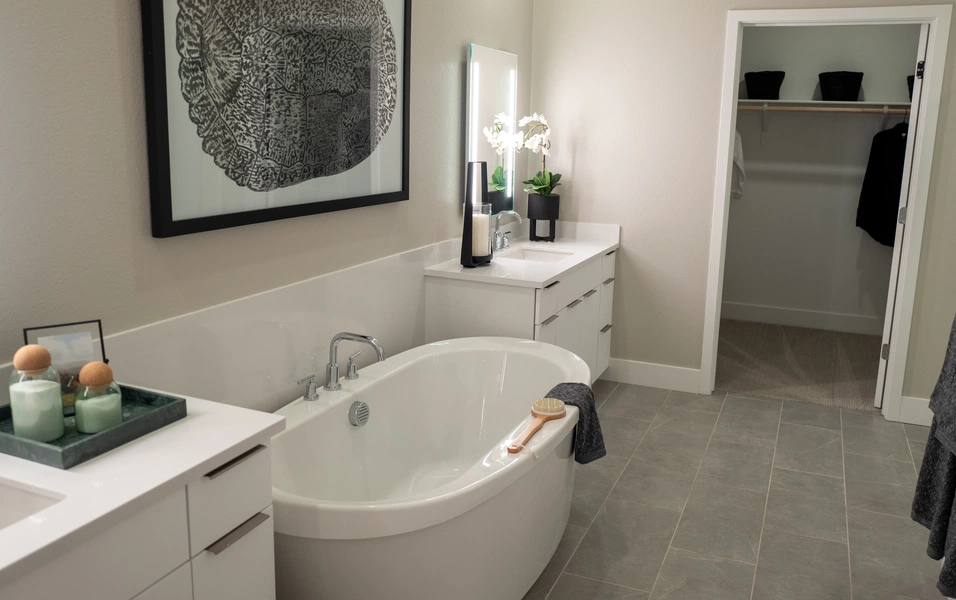 Inventive storage and warm textures define 2026 bathroom trends