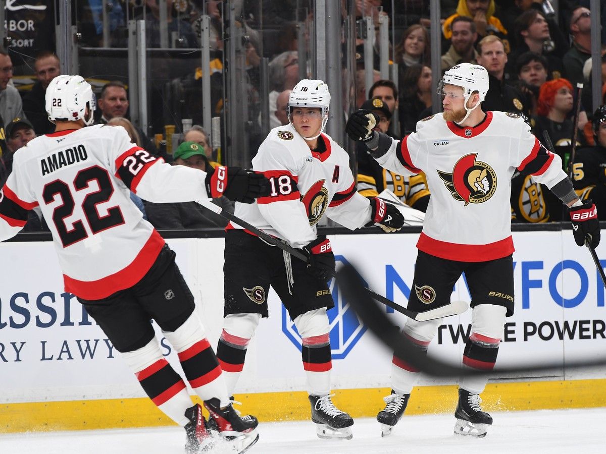 Senators score big win over Bruins, hold their breath on Linus Ullmark ...