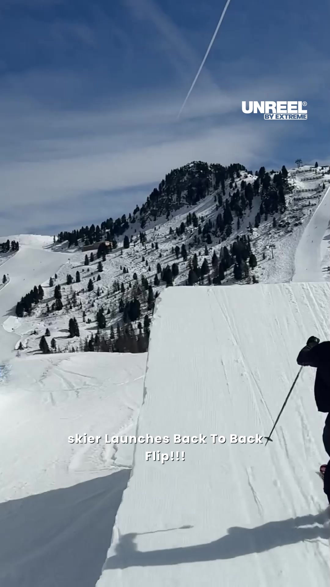 Double backflip mastery: Völkl skis UNREEL extreme terrain park adrenaline!