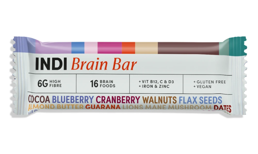 INDI Brain Bar: A plant-based snack designed to support focus and ...