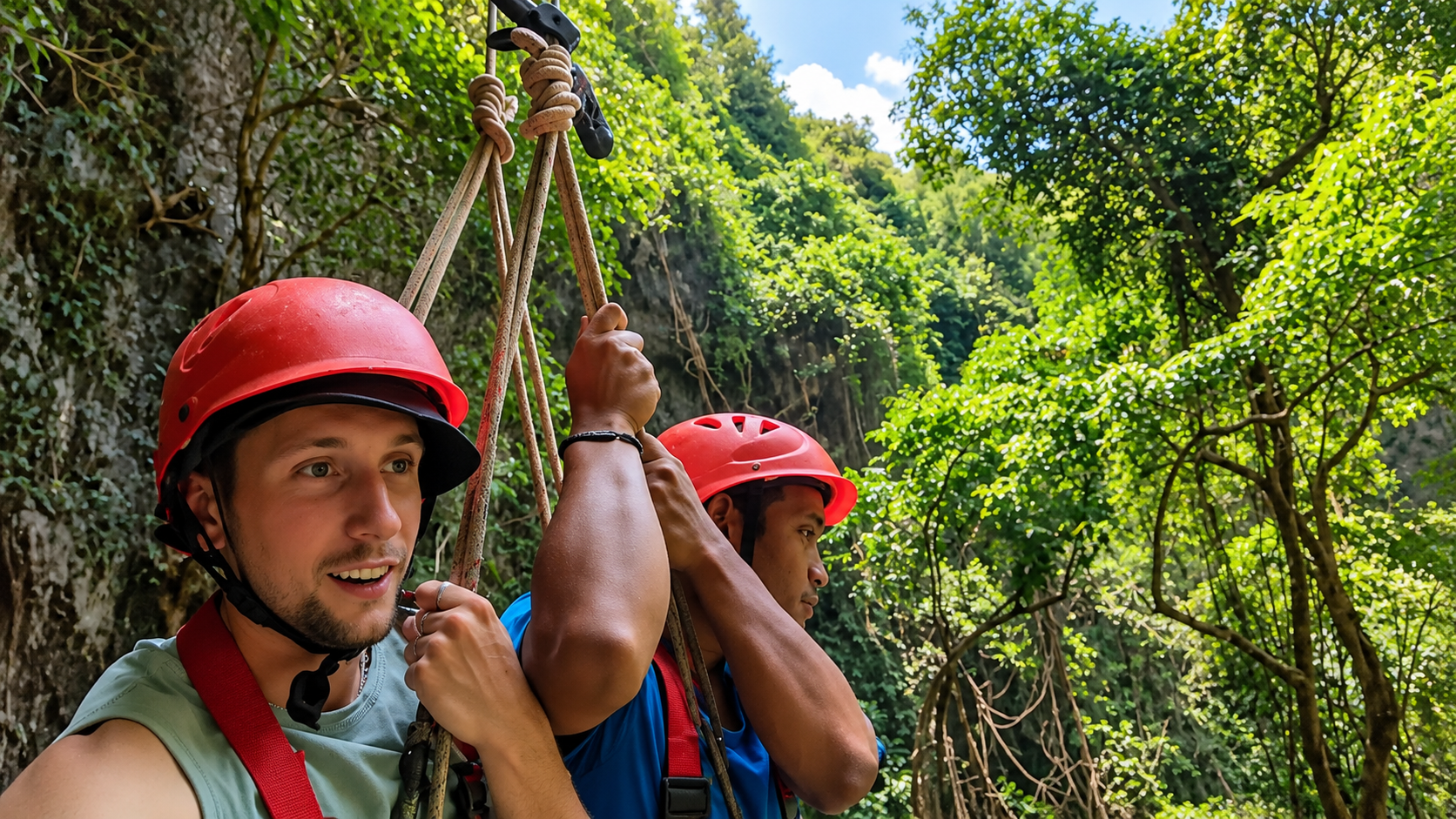 He rappelled into a giant hole in the ground - what was hidden below ...