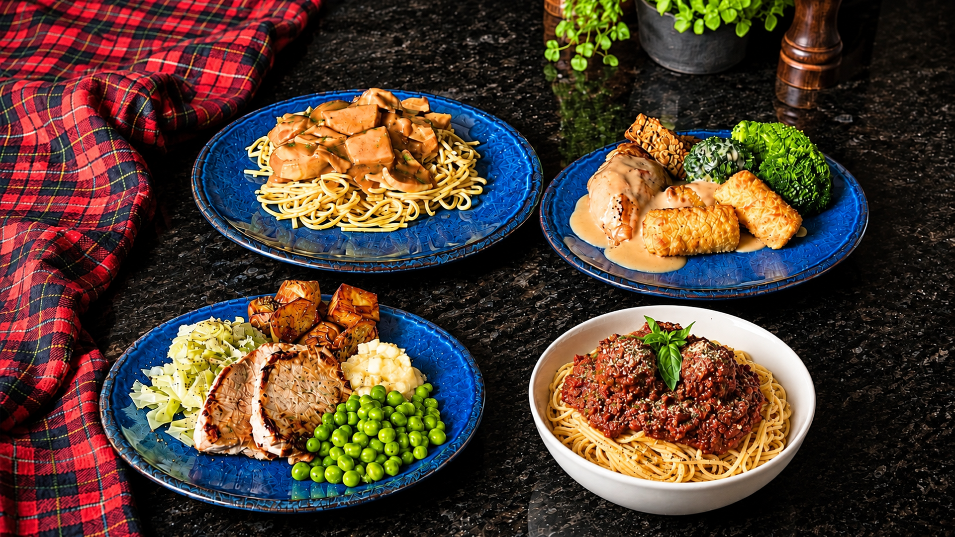 Easy home cooked dinners for a full week in Scotland