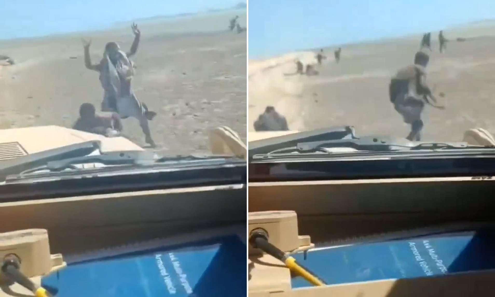 Saudi-backed forces use trucks to run over Houthi rebels as battle ...