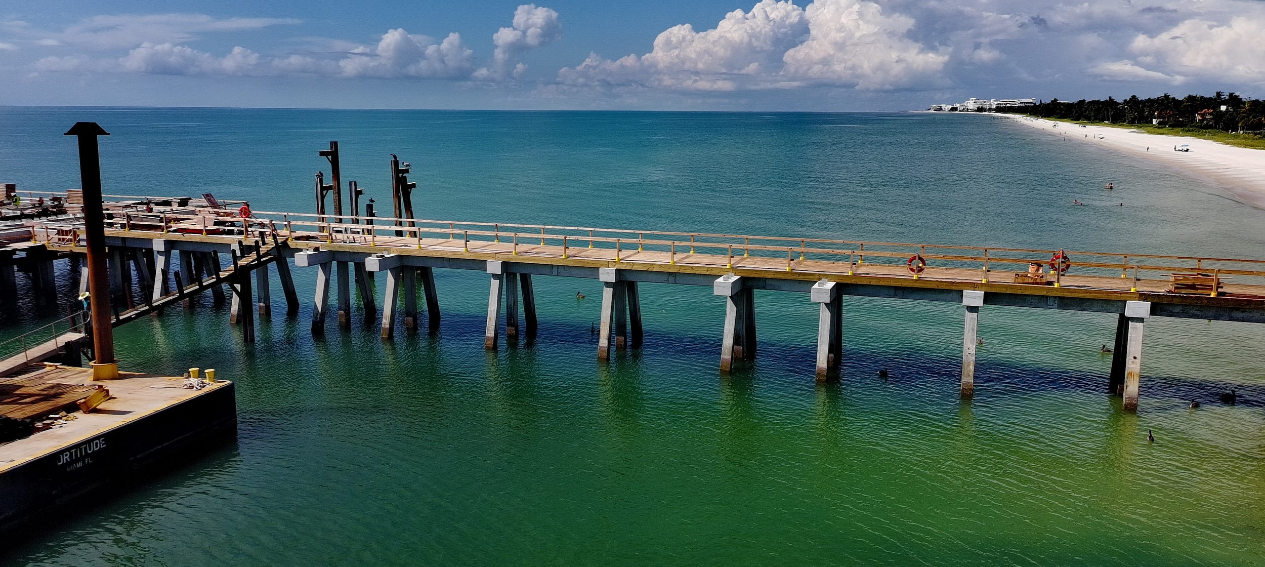 Naples pier progress: Aerial photos show future landmark taking shape