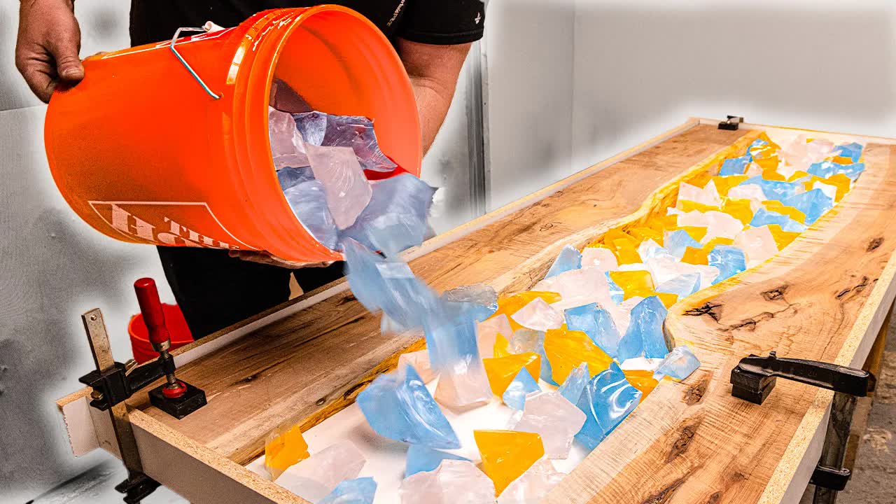 Watch how a viral epoxy rock table became a $1,000 shop nightmare